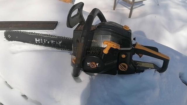 Бензопила Huter BS-45M. Обзор. Год эксплуатации.