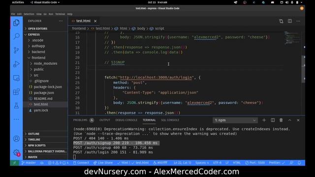 AM Coder - React + Express API #3 - Testing Fetch in Browser смотреть онлайн