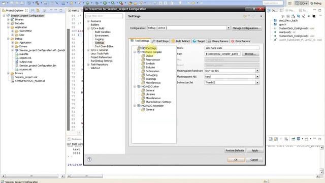 STM32. STM32F4 - Урок №0. Update №1. Портирование проекта из STM32CubeMX в SW4STM32. смотреть онлайн