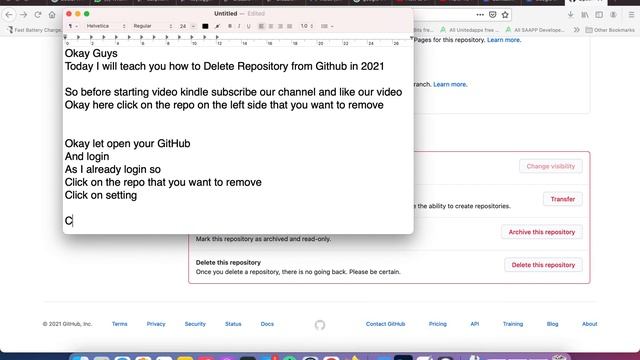 How to Delete a Repository in Github 2021 ? смотреть онлайн