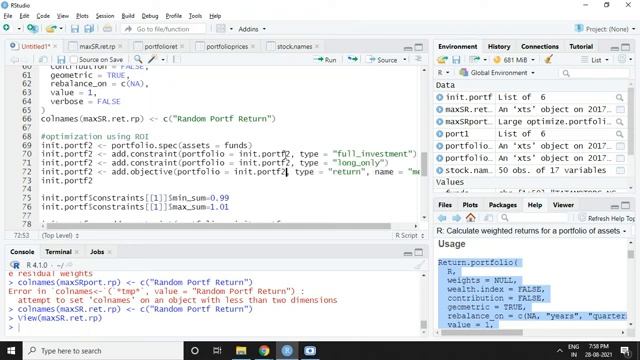 Portfolio optimization for maximizing Sharpe Ratio using R Studio (CRAN) смотреть онлайн