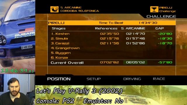 V-Rally 3 (PS2) - Pirelli Challenge (Let's Play Part 28) смотреть онлайн