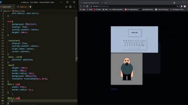 How to create Codepen Card design | HTML&CSS | PureCSS | CodeEra