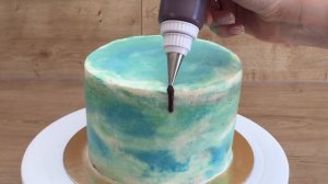 Как сделать шоколадные подтёки на торте