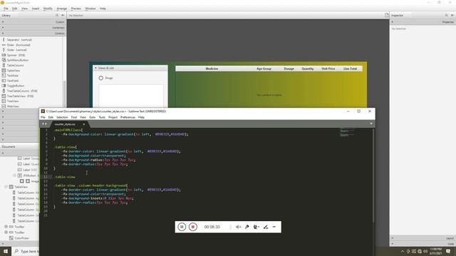 7 Javafx Pharmacy Management more table css styling смотреть онлайн