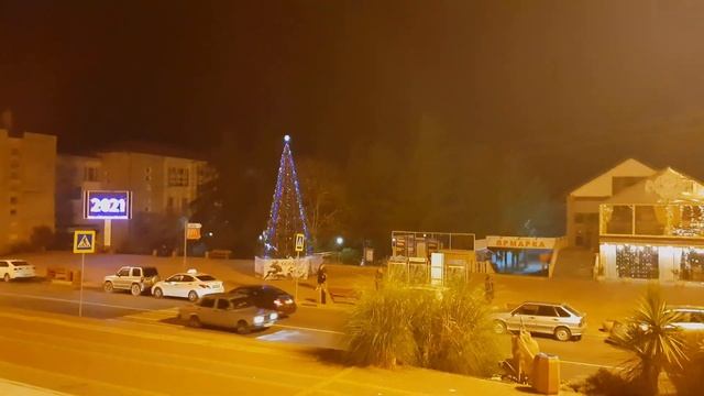 ул.Победы январским вечером.?ЛАЗАРЕВСКОЕ СЕГОДНЯ ?СОЧИ. смотреть онлайн