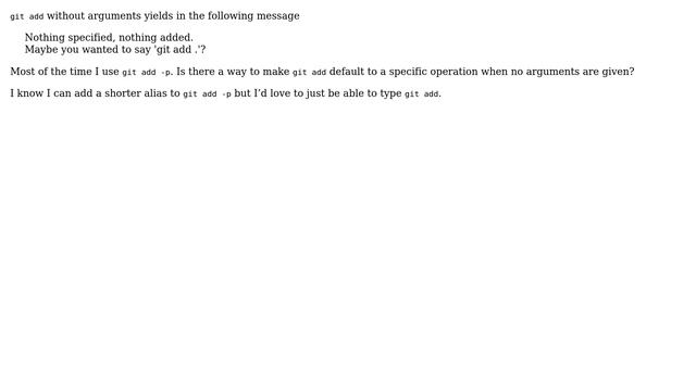 Specify a default action for git add смотреть онлайн
