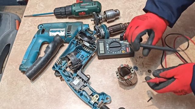 17 лет без ремонта ? Дрель Makita HP-1620 Почему в мастерской?? смотреть онлайн