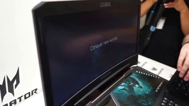 Acer Predator 21X 21inch first curved GTX 1080 sli laptop смотреть онлайн