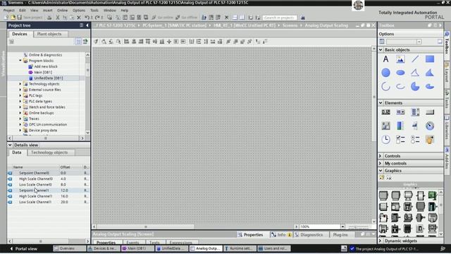 TIA Portal V18 connect with PLC S7-1200 CPU 1215C Analog Output full tutorial смотреть онлайн