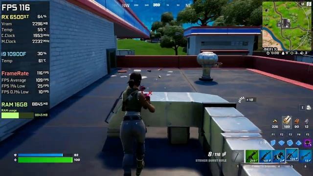 RX 6500 XT | Fortnite - 4K, 1440p, 1080p - Epic, High, Medium, Low смотреть онлайн