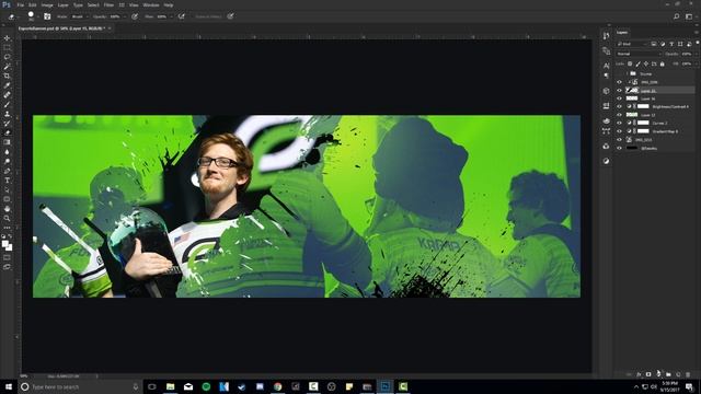 Photoshop Tutorial: Esports Quality Gradient Banner Design смотреть онлайн