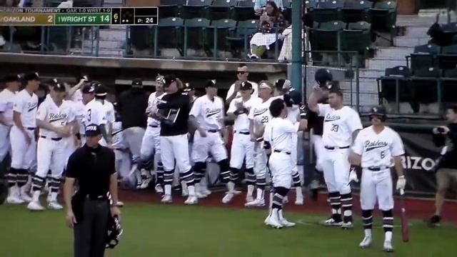 Wright State's Sammy Sass hits home run vs. Oakland in Horizon League tourney, 5/27/22 смотреть онлайн