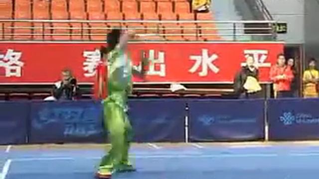 2010 China Traditional Wushu Nationals / Shuang Jian - Wang Fei (Shandong)