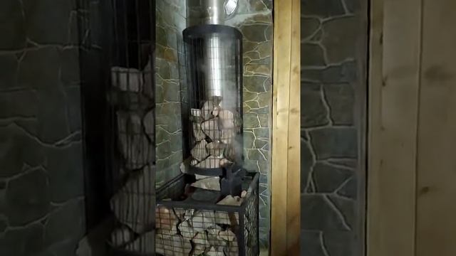 Бюджетная печь для бани с генератором лёгкого пара, каменка для русской бани с мелкодисперсным паро смотреть онлайн