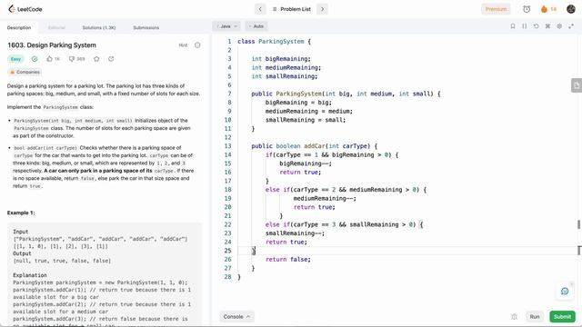 Leetcode 1603 Design Parking System (Java) - Simplifying 22 lines to 1 line смотреть онлайн