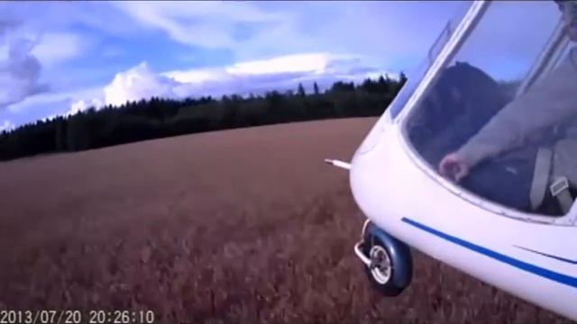 Самолет БЕКАС Х-32 над полями Белоруссии (flying over fields of Belarus) смотреть онлайн