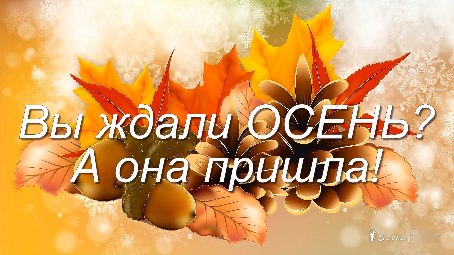 Вы ждали осень ?  А она пришла*