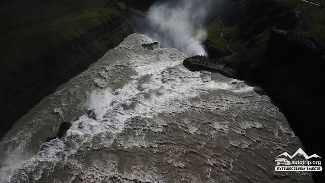 Водопад Gullfoss, Исландия смотреть онлайн