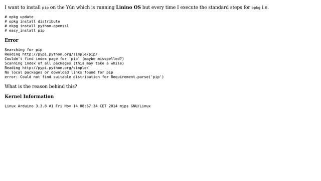 Arduino: easy_install pip on Arduino Yun fails (2 Solutions!!) смотреть онлайн