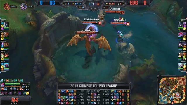OP series of LPL Summer 2015 Week 9: Qiao Gu vs Edward Gaming Game 1 | QG vs EDG G1 W9D2 R2 ENG смотреть онлайн