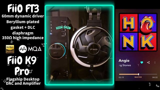 【Sound Demo】FiiO FT3 & FiiO K9 Pro ESS ♪"Angie"_ The Rolling Stones смотреть онлайн