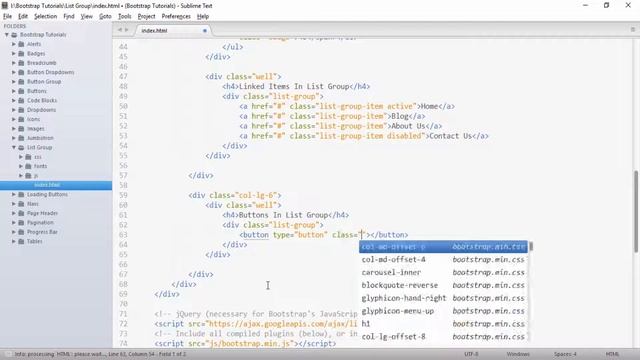 Bootstrap 3 Tutorials - #25 List Group смотреть онлайн