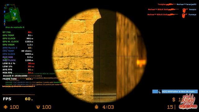 TEST IN COUNTER-STRIKE: SOURCE: | RYZEN 3 4100 + GT 730 (2GB) + 8GB RAM | ~calheca444~ смотреть онлайн