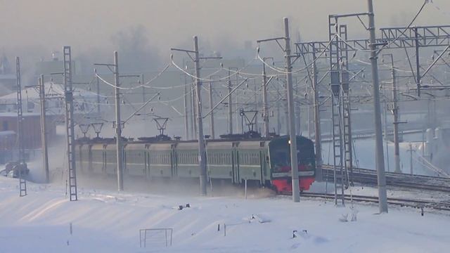 "В мороз -20!" Электропоезд ЭД4М-0307 смотреть онлайн