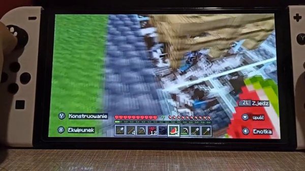 Minecraft - Nintendo Switch OLED Unboxing & Gameplay PL