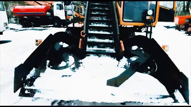 Cнегопогрузчик лаповый Амкодор 37 смотреть онлайн