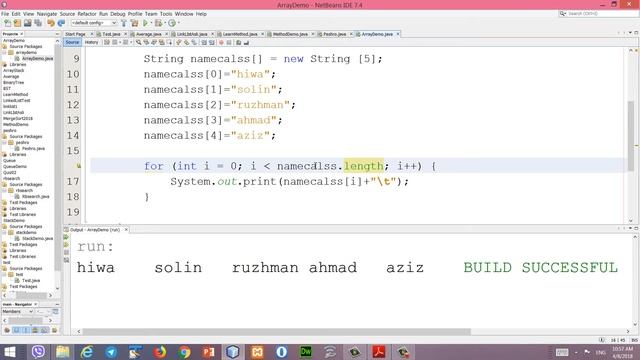 java tutorial 11 (define array and print ) , Kurdish language смотреть онлайн
