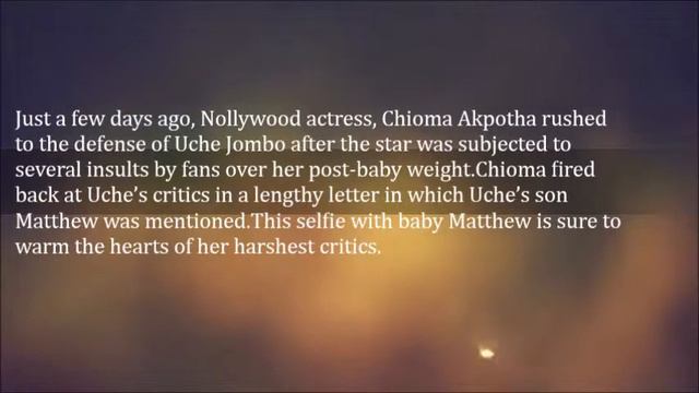 Uche Jombo Cuddles Up To Son Matthew In Heartwarming Selfie смотреть онлайн