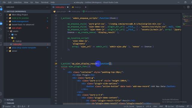 WordPress Ajax Plugin Development Tutorials Bangla #161 ajax data show смотреть онлайн