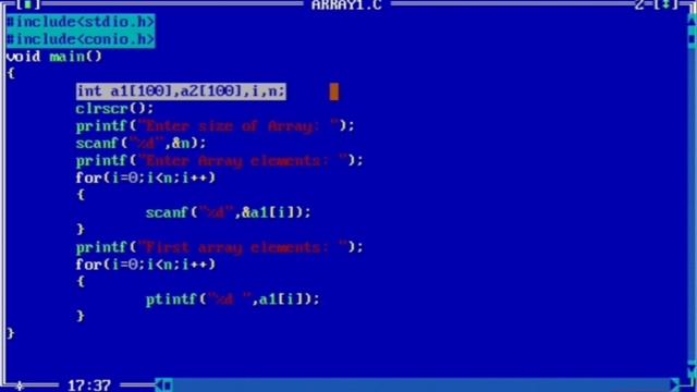 c program to copy one array elements to another | learn coding смотреть онлайн