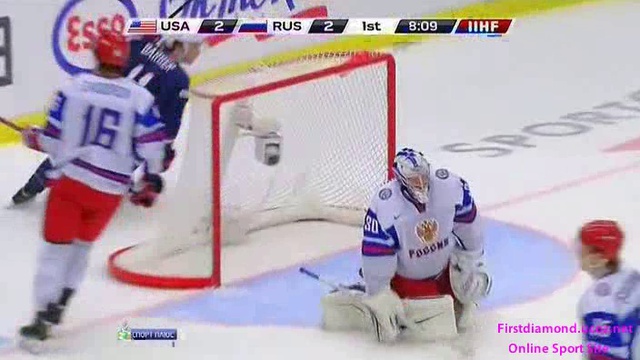 Хоккей. МЧМ-2014. 1/4 финала. США - Россия 3-5 смотреть онлайн