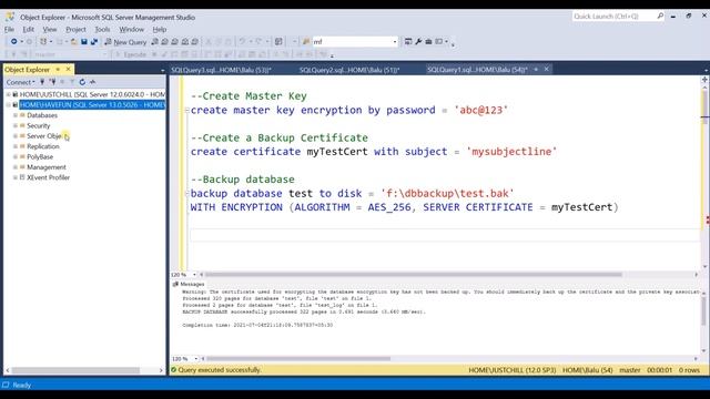 How to Encrypt a Database Backup in SQL server || Backup Encryption || Ms SQL смотреть онлайн