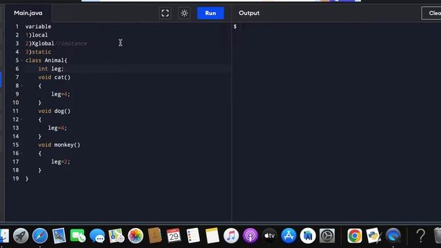 java lesson 1 b:w global vs instance variable смотреть онлайн