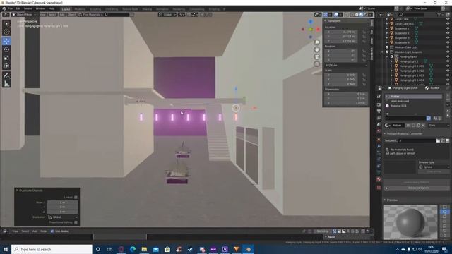 (Blender) Cyberpunk City Scene #3 - Overhanging Lights смотреть онлайн