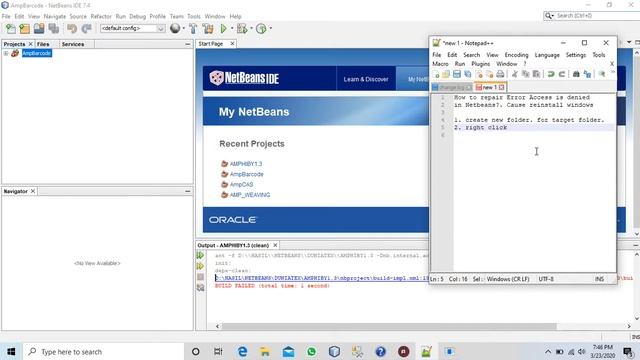 Error Access Denied in Nebeans смотреть онлайн