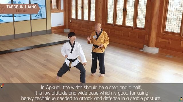 Taegeuk 1 Poomsae explanation - Taekwondo Promotion Foundation Educational Program смотреть онлайн