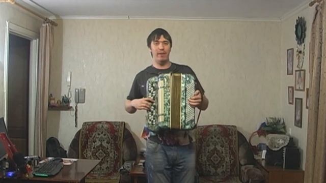 На горе колхоз. Чубчик мой. Весёлая песня от баяниста Дмитрия смотреть онлайн