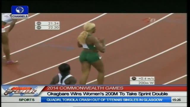 Okagbare Wins Women's 200m To Take Sprint Double смотреть онлайн