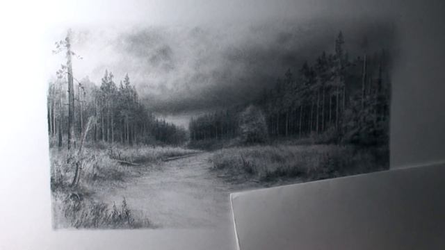 Drawing Pencil | How To Draw a Road in a Pine Forest With Pencil смотреть онлайн