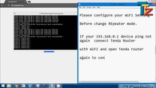 Tenda N300 Repeater Mode Configuration with Any AP смотреть онлайн
