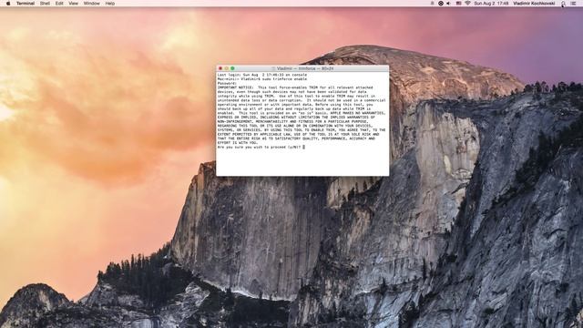 Enable TRIM Support in Mac OS X смотреть онлайн
