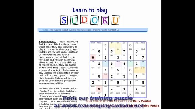 Learn To Play Sudoku, Part 1 смотреть онлайн