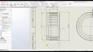Как нанести размеры диаметров на местный вид в SolidWorks