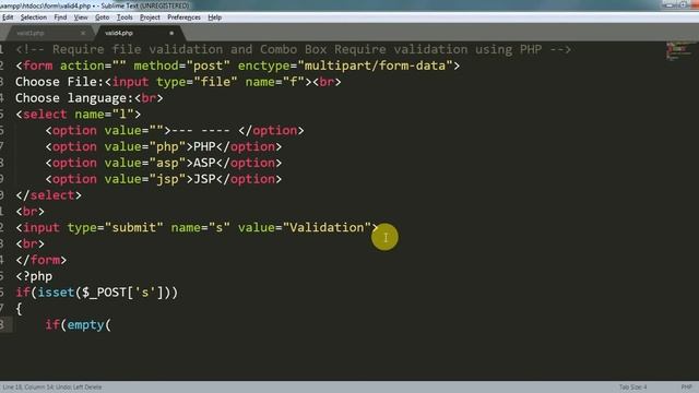 file required validation in php | file compulsory upload valiadtion in php | select box validation смотреть онлайн