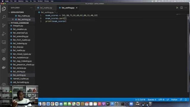 Python Programming 93 : Sorting List Items смотреть онлайн